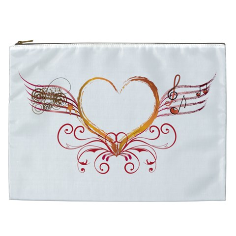Love Music Cosmetic Bag (XXL) from ZippyPress Front