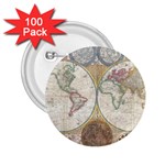 1794 World Map 2.25  Button (100 pack)