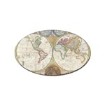 1794 World Map Sticker (Oval)