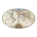 1794 World Map Magnet (Oval)