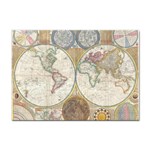 1794 World Map A4 Sticker 10 Pack