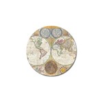 1794 World Map Golf Ball Marker