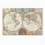 1794 World Map Postcards 5  x 7  (10 Pack)