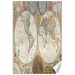 1794 World Map Canvas 24  x 36  (Unframed)