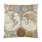 1794 World Map Cushion Case (Two Sided) 