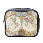 1794 World Map Mini Travel Toiletry Bag (Two Sides)