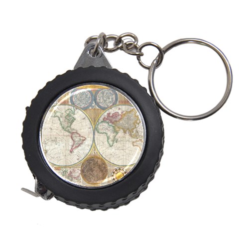 1794 World Map Measuring Tape from ZippyPress Front