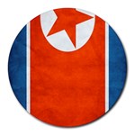 North Korea Flag Round Mousepad