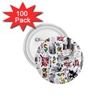 Medieval Mash Up 1.75  Button (100 pack)