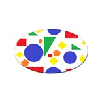 Random Geometrics Sticker (Oval)
