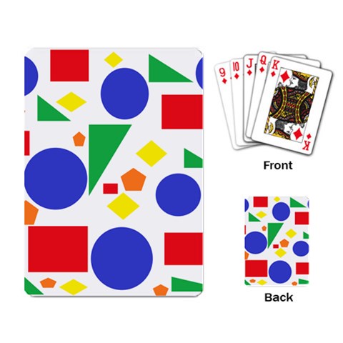 Random Geometrics Playing Cards Single Design from ZippyPress Back