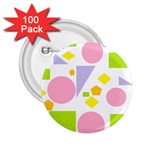 Spring Geometrics 2.25  Button (100 pack)