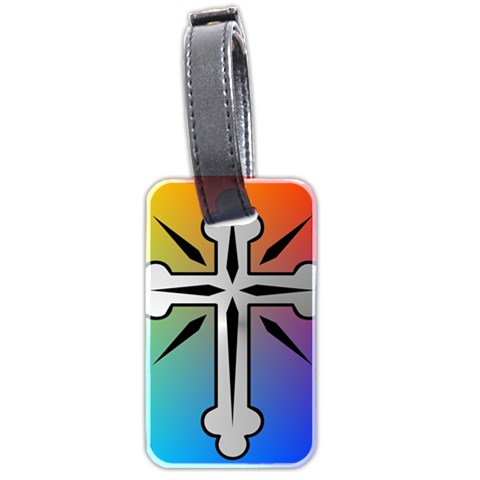 Cross Luggage Tag (Two Sides) from ZippyPress Front