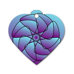 Pattern Dog Tag Heart (Two Sided) from ZippyPress Front