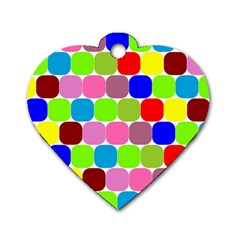 Color Dog Tag Heart (Two Sided) from ZippyPress Back