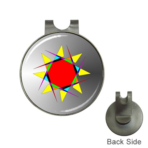 Star Hat Clip with Golf Ball Marker from ZippyPress Front