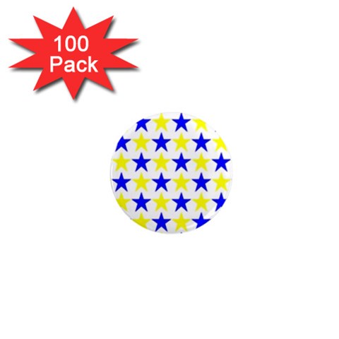 Star 1  Mini Button Magnet (100 pack) from ZippyPress Front