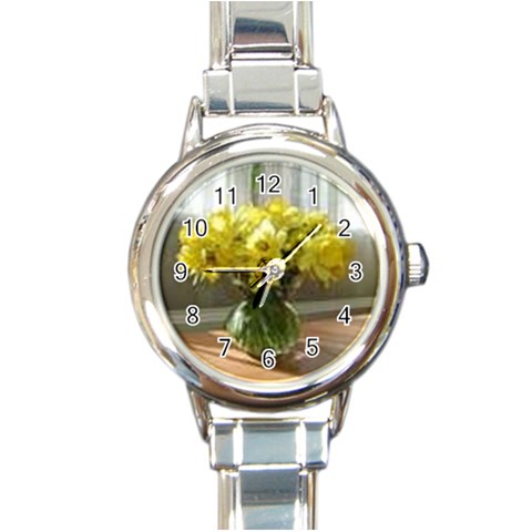 Round Italian Charm Watch from ZippyPress Front
