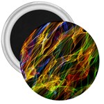 Abstract Smoke 3  Button Magnet