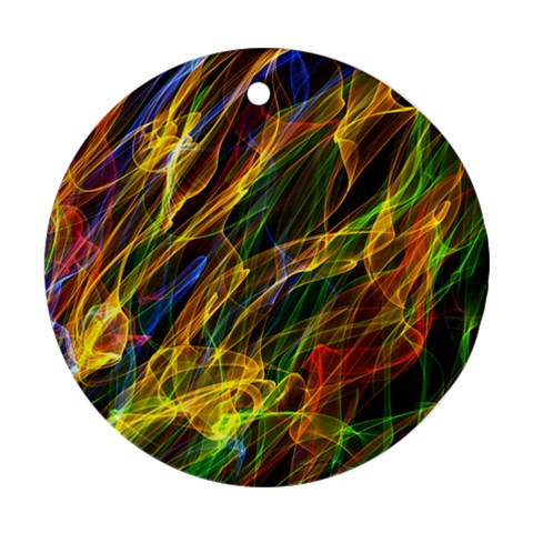 Abstract Smoke Round Ornament from ZippyPress Front