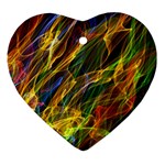 Abstract Smoke Heart Ornament (Two Sides)