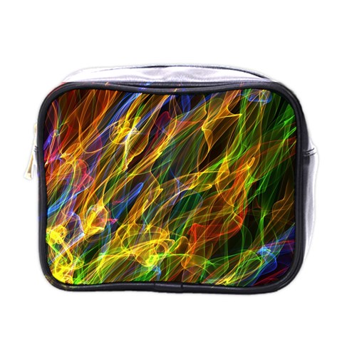 Abstract Smoke Mini Travel Toiletry Bag (One Side) from ZippyPress Front