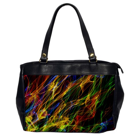 Abstract Smoke Oversize Office Handbag (One Side) from ZippyPress Front
