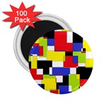 Mod Geometric 2.25  Button Magnet (100 pack)