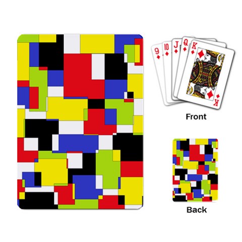Mod Geometric Playing Cards Single Design from ZippyPress Back