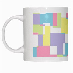 Mod Pastel Geometric White Coffee Mug from ZippyPress Left