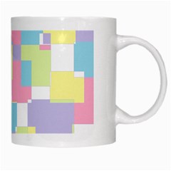 Mod Pastel Geometric White Coffee Mug from ZippyPress Right