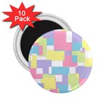 Mod Pastel Geometric 2.25  Button Magnet (10 pack)
