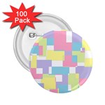 Mod Pastel Geometric 2.25  Button (100 pack)