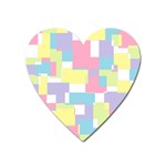 Mod Pastel Geometric Magnet (Heart)