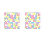 Mod Pastel Geometric Cufflinks (Square)