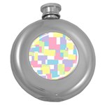 Mod Pastel Geometric Hip Flask (Round)