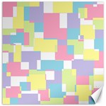 Mod Pastel Geometric Canvas 20  x 20  (Unframed)