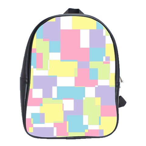 Mod Pastel Geometric School Bag (Large) from ZippyPress Front