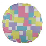 Mod Pastel Geometric 18  Premium Round Cushion 