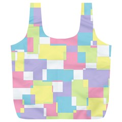 Mod Pastel Geometric Reusable Bag (XL) from ZippyPress Back