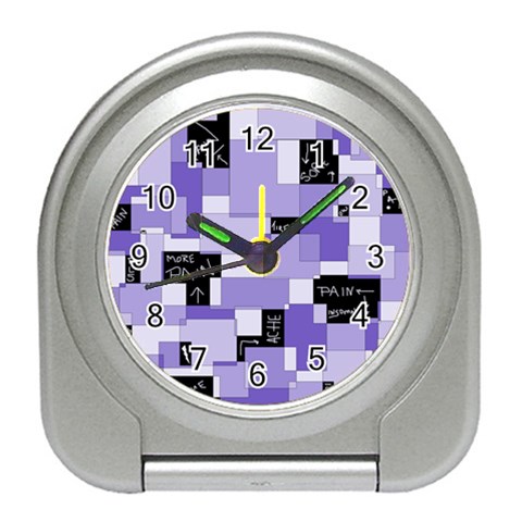 Purple Pain Modular Desk Alarm Clock from ZippyPress Front