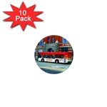 Double Decker Bus   Ave Hurley   1  Mini Button Magnet (10 pack)
