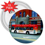 Double Decker Bus   Ave Hurley   3  Button (10 pack)
