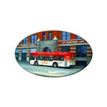Double Decker Bus   Ave Hurley   Sticker 10 Pack (Oval)