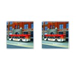 Double Decker Bus   Ave Hurley   Cufflinks (Square)