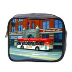 Double Decker Bus   Ave Hurley   Mini Travel Toiletry Bag (Two Sides)