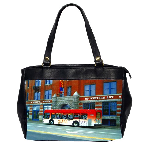 Double Decker Bus   Ave Hurley   Oversize Office Handbag (Two Sides) from ZippyPress Front