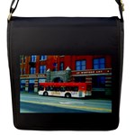 Double Decker Bus   Ave Hurley   Flap Closure Messenger Bag (Small)