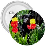 Black GSD Pup 3  Button