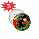 Black GSD Pup 1.75  Button (10 pack)